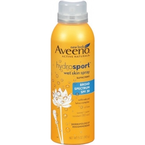 Hydrosport Wet Skin Spray Sunscreen with Broad Spectrum SPF 30 by Aveeno