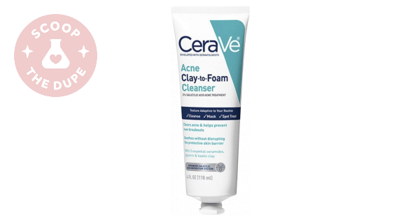 best-cerave-acne-clay-to-foam-cleanser-dupes